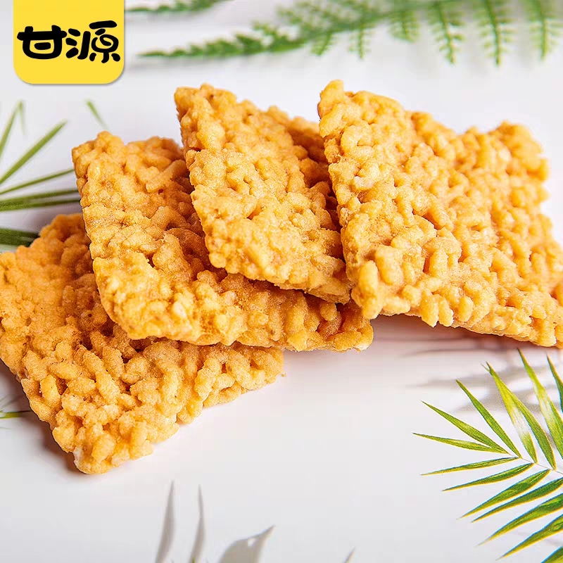甘源咸蛋黄1000g豆香味小包装锅巴 盛伦食品膨化食品