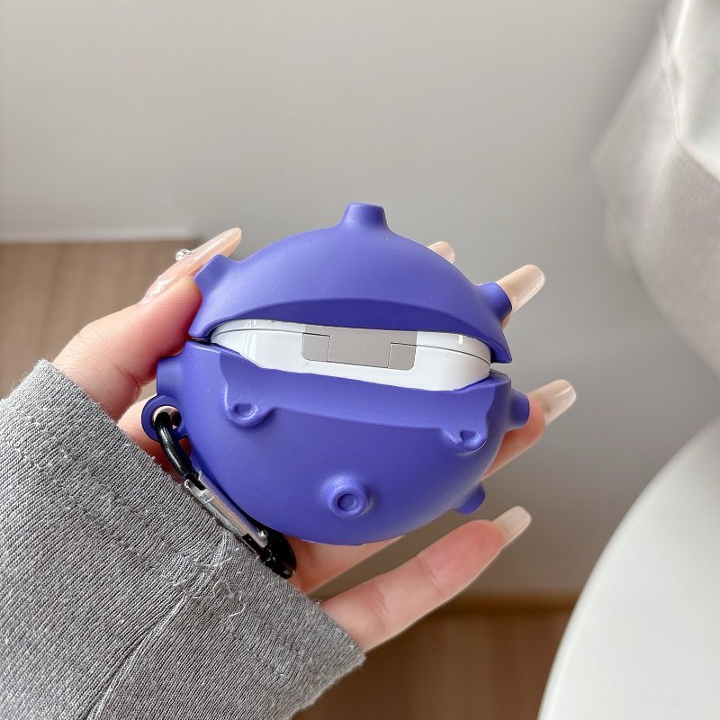 宝可梦瓦斯弹适用三星buds3/buds3pro蓝牙耳机套硅胶Galaxy budslive无线耳机壳Budsfe保护套galaxy buds2pro - 图1