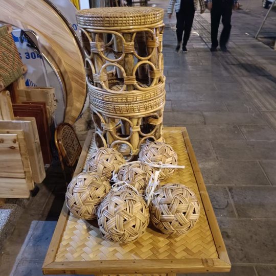 Бирманский сепак такрау мяч Cuju ручной работы реквизит бамбуковый мяч готовые декоративные поделки древний футбол 15 см