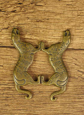 做旧客厅虎符纯铜装饰品