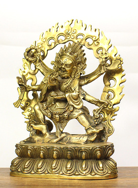 六臂玛哈嘎拉密宗大黑天财神像