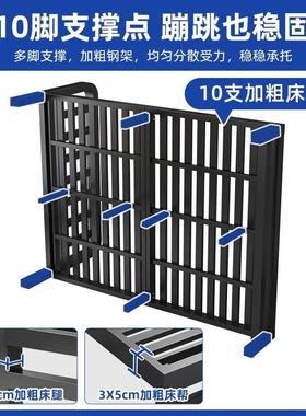铁床现代简约单人1.5米加粗加厚儿童铁架床主卧1.8铁艺床双人床