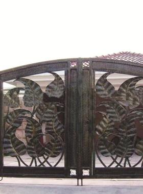 阳台栏杆楼梯扶手铁艺屏风铁艺门加工铁艺大门护栏平移门