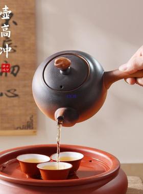 潮州红泥风炉围炉煮茶壶户外泡茶家用陶瓷壶冬天明火烧木炭炉套装