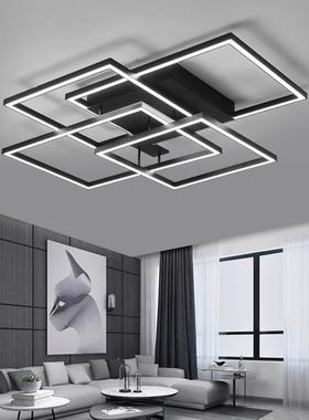 led客厅灯现代简约家用大气吸顶灯餐厅灯具卧室创意长方形套餐灯
