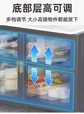 家用厨房置物架微波炉电器多功能收纳橱柜餐边储物柜落地多层烤箱