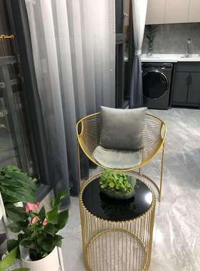 铁艺阳台桌椅三件套茶几组合休闲现代简约庭院户外室外单人靠背椅