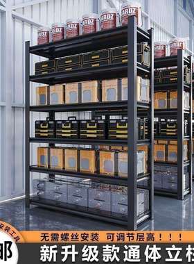 多层加厚置物架家用仓储货架仓库阳台储物架落地超市厨房收纳铁架
