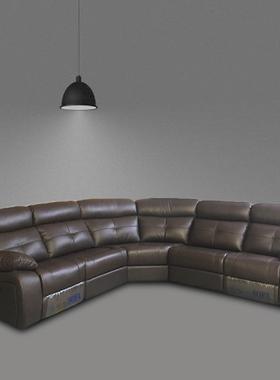 私人座派智能舱躺椅座椅影音室家庭电影院电动组合影视厅真皮沙发