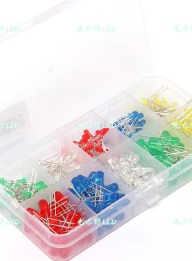 直插5MM草帽透明白发白0.5W高亮发光二极管LED插件F5草帽白灯