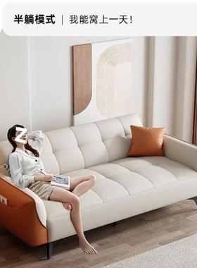 新款北欧风猫抓布沙发床小户型公寓办公室多功能可折叠沙发床