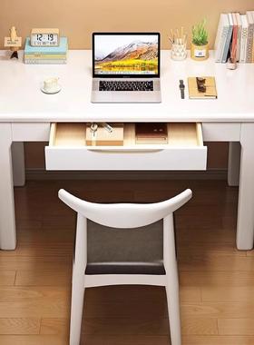 实木书桌40/55cm宽窄桌子家用简易电脑桌小户型卧室梳妆台写