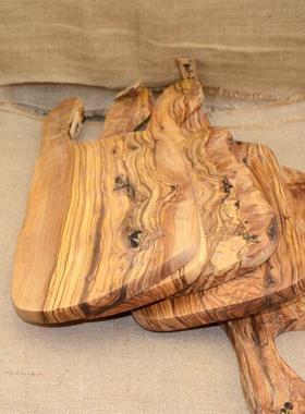 现货意大利进口橄榄木菜板橄榄木实木西餐牛排面包水果砧板