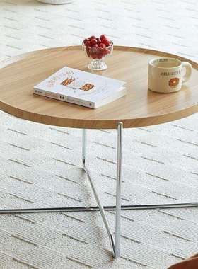 客厅折叠茶几小户型家用角几阳台泡茶桌户外可移动原木网红小桌子