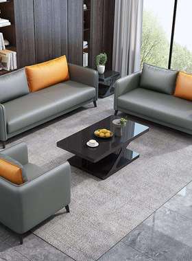 办公沙发家用现代简约接待室商务时尚出租屋客厅简易沙发理发店