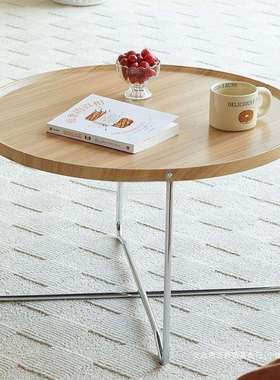 客厅折叠茶几小户型家用角几阳台泡茶桌户外可移动原木网红新品桌