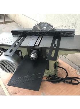 便携式木工台锯三合一平刨电锯小型家用刨木机钻孔刨木切割一体