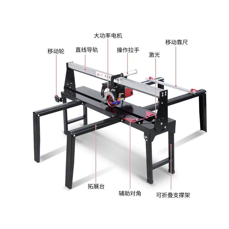 便携台式瓷砖切割机1.8米铁架可移动倒角磨边机大理石无尘切割,淘宝优惠券,粉丝福利购,淘宝优惠卷