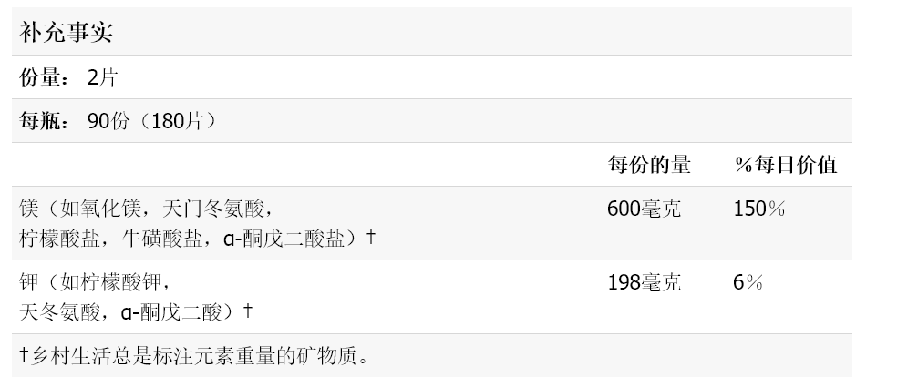 现货美国Country Life天门冬氨酸钾镁Magnesium Potassium 180 片 - 图2