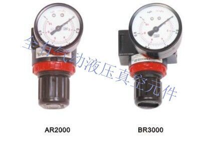 BR000-0附支架气压表气动调压阀/调压器/空气减压阀/气压调节阀 - 图1