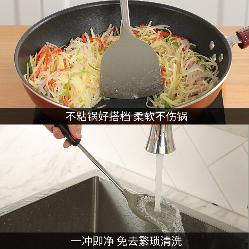 炊大皇硅胶铲不粘锅专用护锅铲炒勺炒菜铲子家用硅胶锅铲厨具套装 - 图2