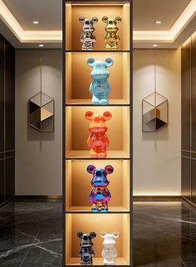 暴力熊轻奢客厅装饰摆件套装