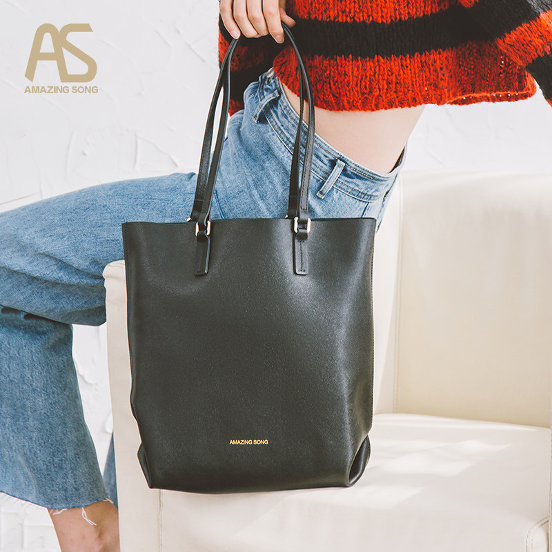 as女2020新款潮单肩百搭简约托特包 Amazing Song女士包袋