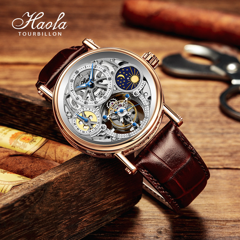 2020新款豪法陀飞轮3d全镂空手表 haofatourbillon国产腕表