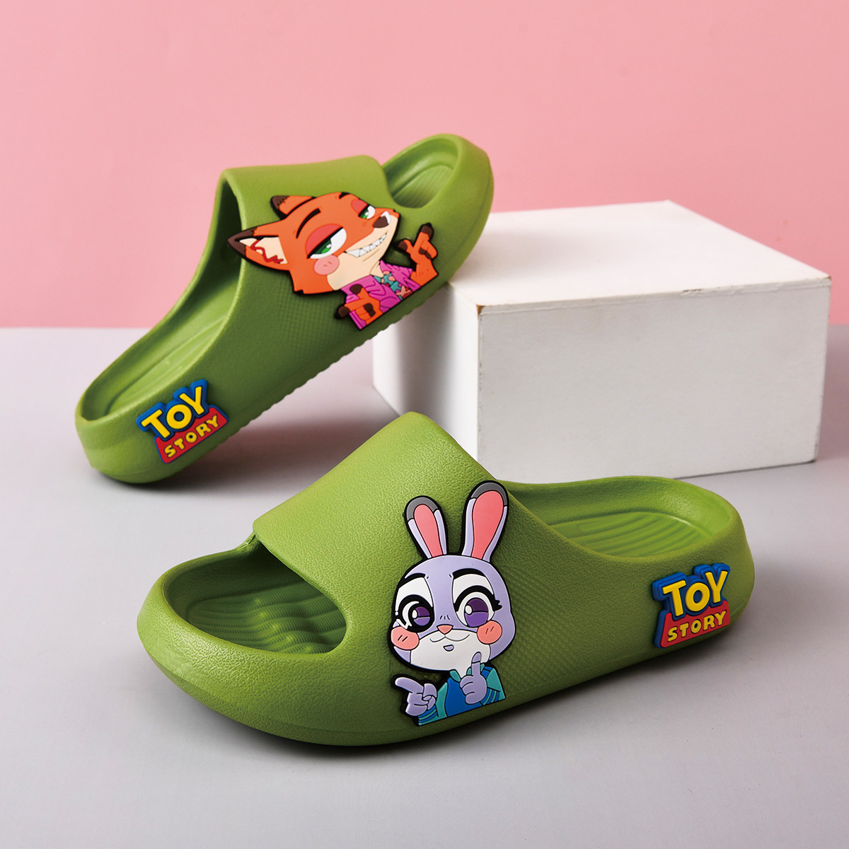 狐狸兔子儿童拖鞋幼儿园男童外穿防滑软底凉拖鞋宝宝浴室洗澡静音,淘宝优惠券,粉丝福利购,淘宝优惠卷