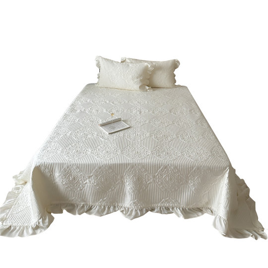 高级感60支LF兰精天丝床盖三件套大尺寸夏季凉感冰丝夹棉绗缝床单