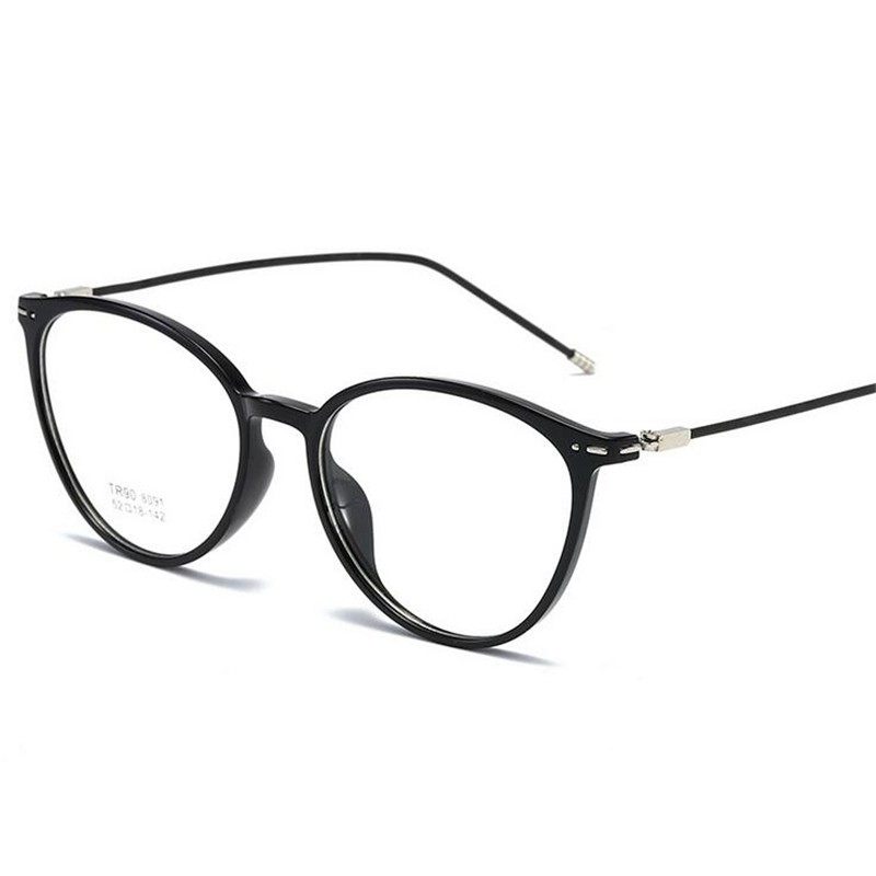 Transparent Gray Oval Nearsighted Glasses Ultralight TR90 St,淘宝优惠券,粉丝福利购,淘宝优惠卷