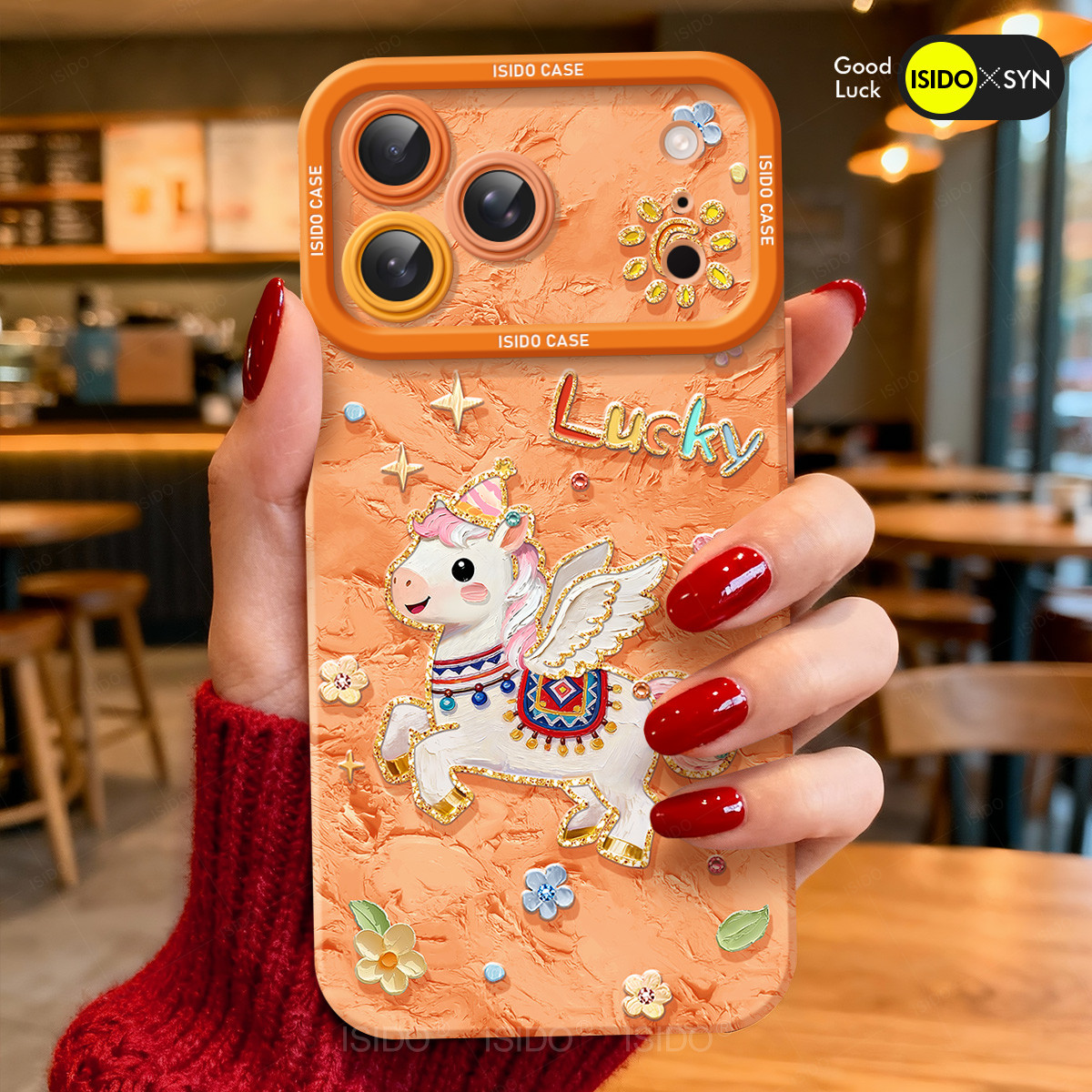 油画飞马适用苹果17promax手机壳iphone17新款16pro全包max防摔12带挂绳14卡通15红色x新年13硅胶17pro保护套,淘宝优惠券,粉丝福利购,淘宝优惠卷