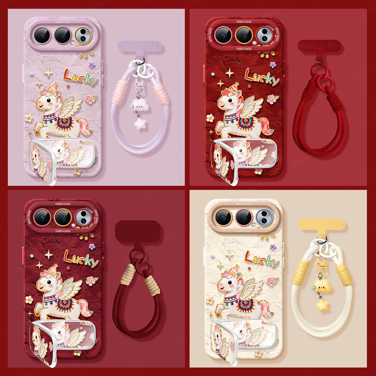 油画飞马适用荣耀500手机壳新年2026新款女款400pro套200防摔100硅胶honor90全包pro+本命年70红色6马年200女,淘宝优惠券,粉丝福利购,淘宝优惠卷