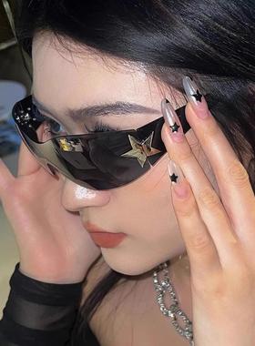 2025新款高端覆古Y2K太阳镜超酷无框太阳镜酷户外骑行紫外线防护