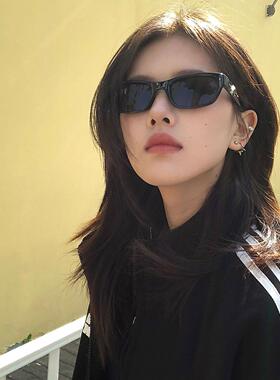 2025新款欧美太阳眼镜赛博朋克户外方圆脸高级感冬季雪地拍照太阳