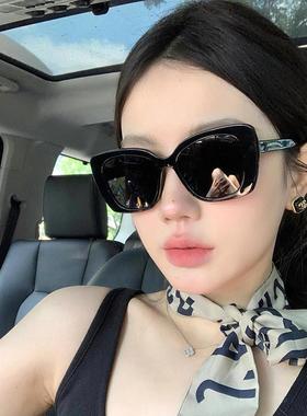 大框太阳眼镜女款2024年新款高级感网红抗UV防晒方圆脸显瘦太阳眼