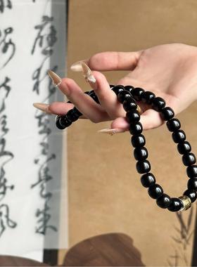 溏心老料十二生肖玉化菩提手串正品男女同款八大守护神双圈盘文玩