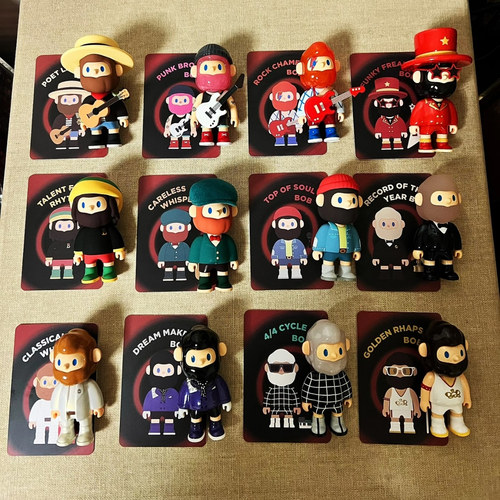 【Genuine】FARMER-BOB6复古音乐人盲盒手办礼物摆件公仔潮玩送人 - 图0