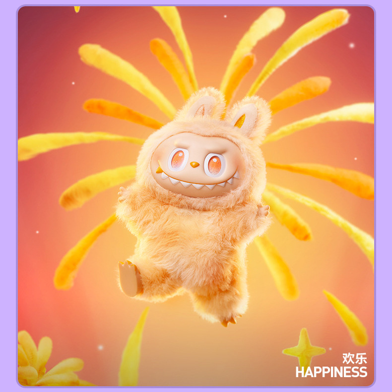 【Genuine】泡泡玛特LABUBU前方高能搪胶脸3代毛绒盲盒手办潮玩 - 图3