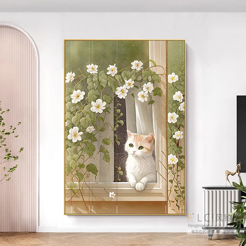 卧室钻石绣猫咪可爱贴钻十字绣5d钻石画满钻新款客厅2026玄关简约,淘宝优惠券,粉丝福利购,淘宝优惠卷