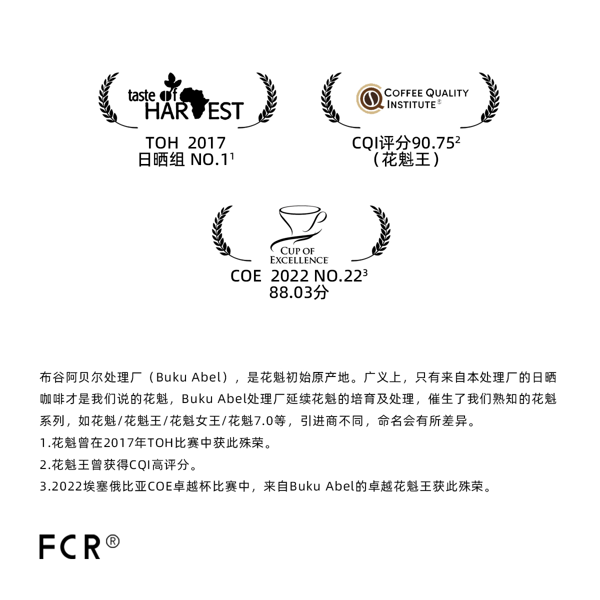 FCR花魁挂耳咖啡7.0埃塞俄比亚古吉罕贝拉零添加纯黑咖啡粉10杯 - 图2