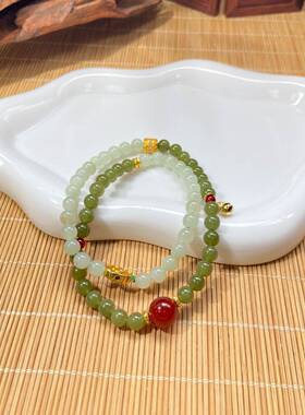 古风青白序手链成品青花瓷色调设计景区文创热销手饰礼品店