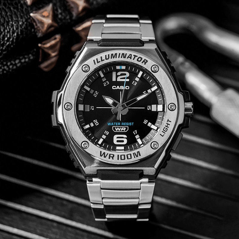 casio男学生运动夜光石英防水表 百川通成手表日韩腕表