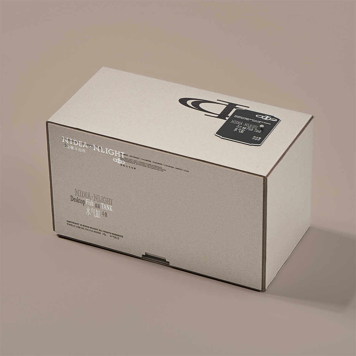 观园吉&非必要不合作 福如东海 小型鱼缸亚克力观赏鱼氛围灯摆件,淘宝优惠券,粉丝福利购,淘宝优惠卷