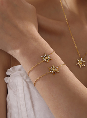 摩天轮小众时尚CNC锆石雪花超闪