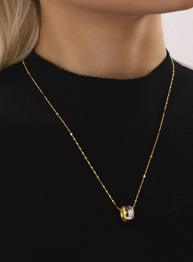 摩天轮不锈钢LOVE字母间金色拉丝