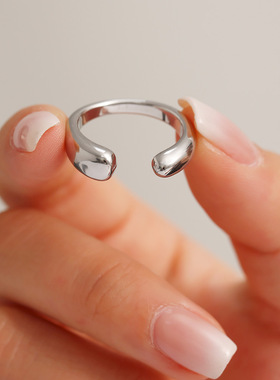 摩天轮新款款不锈钢开口可调节戒