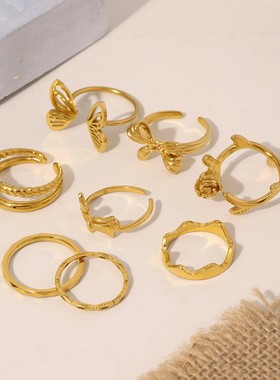 摩天轮不规则开口指环ins小众设