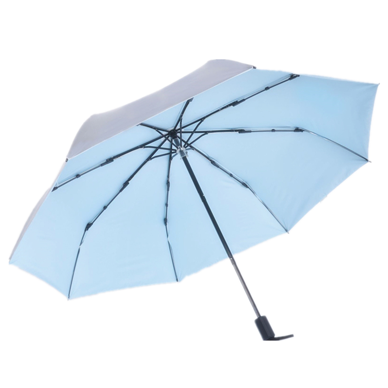 夏季upf50钛银太阳伞女防晒折叠雨伞复古遮阳伞晴雨两用手动