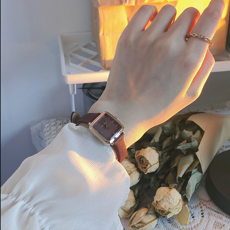 smart rock女士sr酒心小方糖石英表 smartrock国产腕表